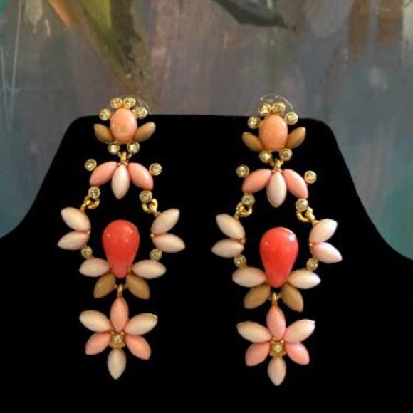 Lee by Lee Angel Cabochon Drop Earrings NWT - Picture 3 of 3